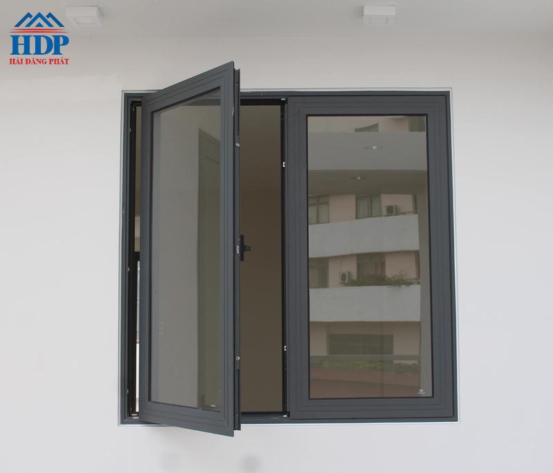 kích thước cửa sổ nhôm kính 2 cánh